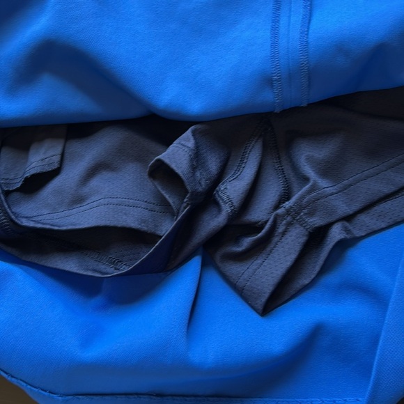 Tory Burch Sport Tech Twill Golf Skirt Surf Blue Tory Navy Pickleball Sz M - Picture 9 of 14